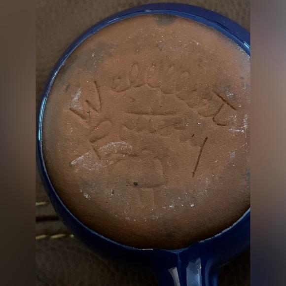 RARE Vintage Wellfleet Pottery Cobalt Blue Mug / Coffee Cup   Handmade Cape Cod - Picture 6 of 10